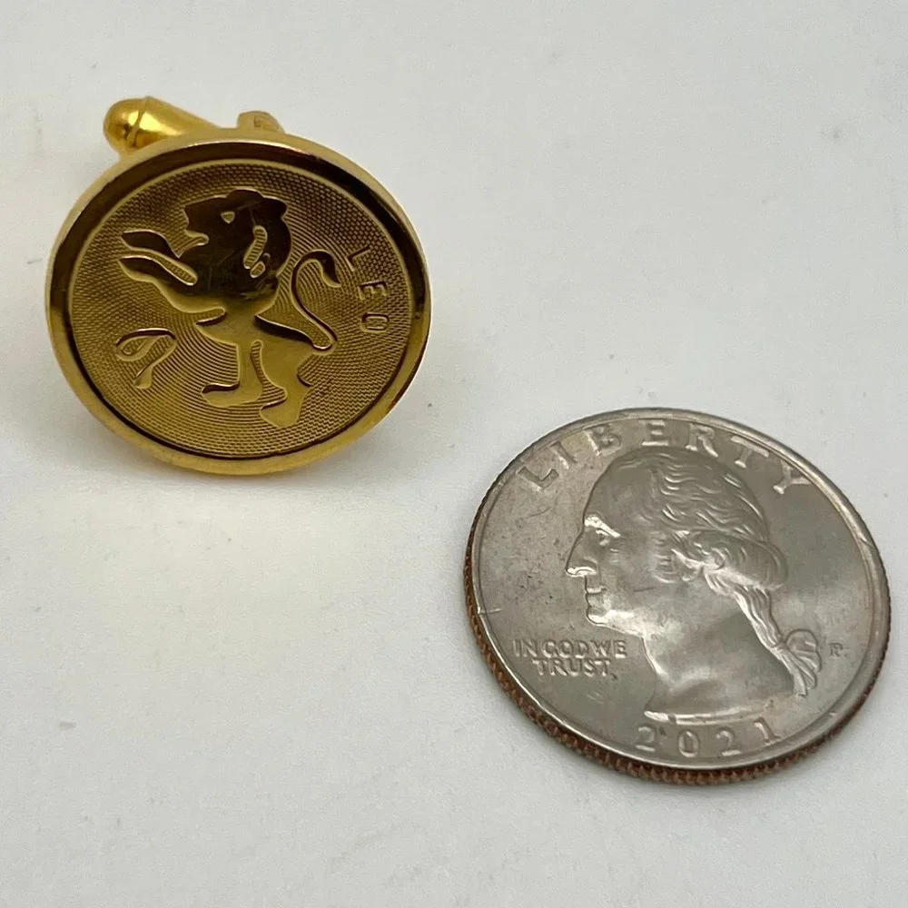 Dante Leo Gold Plate Cuff Links - Picture 5 of 5